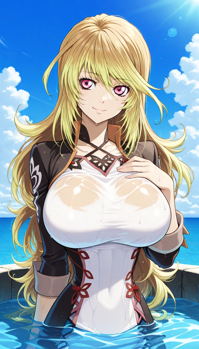female,(aipha) , (((Body-shaping bodysuit))), Big Breasts, Erect nipples, BIG ASS, Sticking out tongue, (adult),Blonde,Ahegao
((White liquid dripping from the crotch)),At the Beach ,My crotch is wet, ((Squat, Spread your legs)),(masterpiece:1.2), High resolution, Highest quality, 8k,
