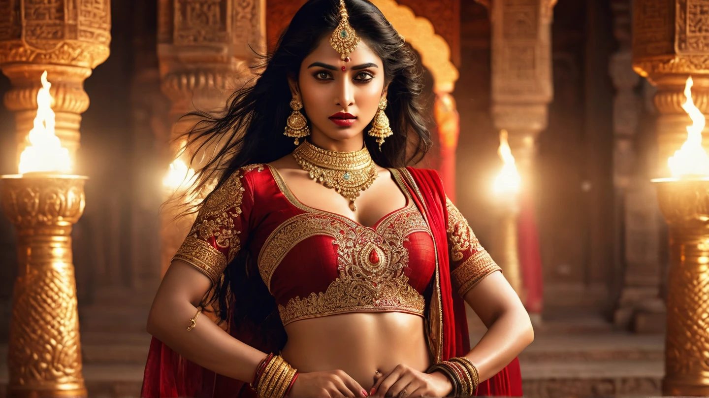 a bride and groom at an indian wedding, traditional indian wedding dress, sari, kurta, colorful decorations, flower garlands, vibrant colors, ornate jewelry, intricate henna patterns, ornate architecture, detailed hands and faces, ultra-detailed, (best quality,4k,8k,highres,masterpiece:1.2),ultra-detailed,(realistic,photorealistic,photo-realistic:1.37),HDR,UHD,studio lighting,ultra-fine painting,sharp focus,physically-based rendering,extreme detail description,professional,vivid colors,bokeh,portrait
