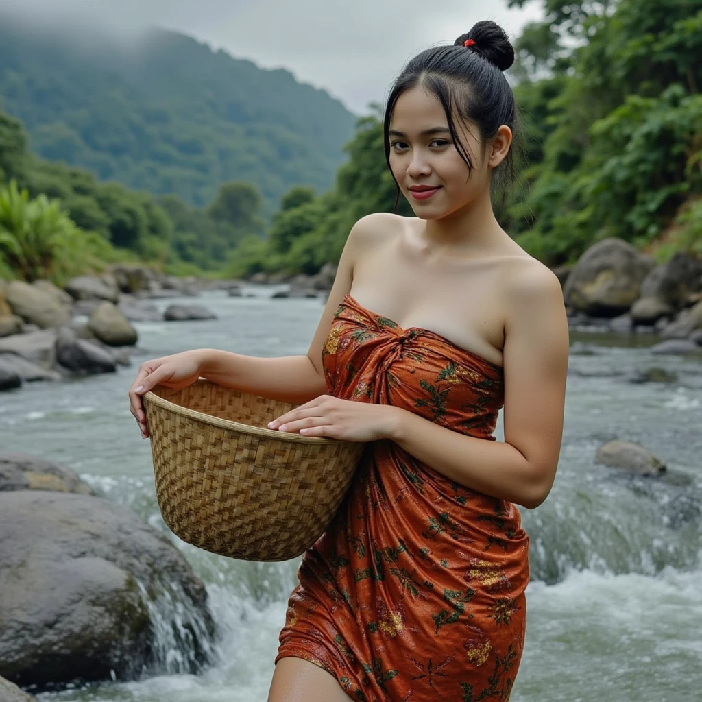 beautiful girl, Korea, 3 persons, full body picture, 18-20 years old, Sexy, (gorgeous face, Beautiful face shape, beautiful eyes, Beautiful nose, red lips), (long hair), ((Thai sarong, Random Colors, thin)), ((shower)), ((Huge breasts, breast augmentation, big breast)), (((ผอมthin, ผอมthin, Flat stomach, Beautiful legs, Slender legs), (ร่างกายwetโชก), (((no underwear.))), (((Bend over, Growing rice))), ((Thai rice field, people, natural, field edge, transplanting rice seedlings)), ((beautiful girl, long hair)), ((Put in a cloth bag, Random color sarong, stand)), ((Huge breasts, Beautiful breasts)), ((wet)), ((stream,natural, Women's bodies make their breasts bigger., Wear a spinning outfit ,gigantic breast)), ((Behind the scenes, rice fields))