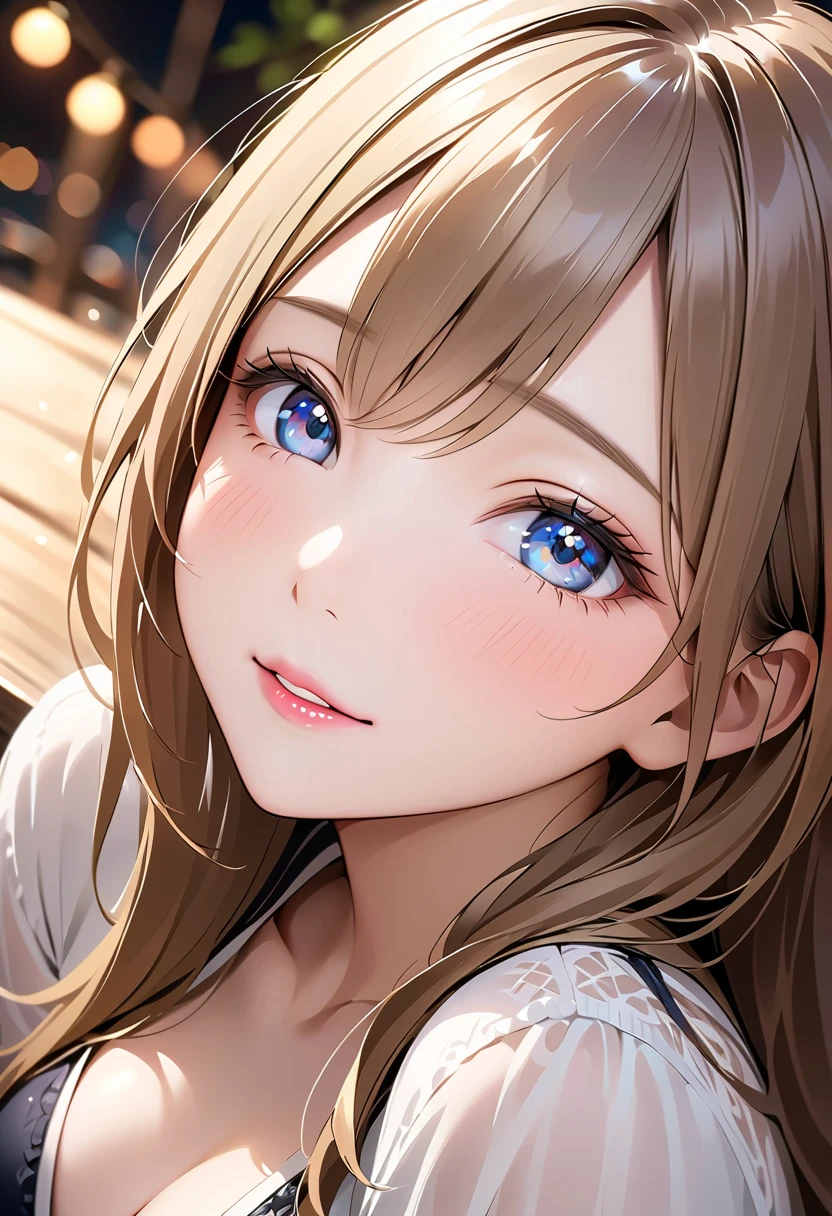 A beautiful girl who conveys her feelings to you