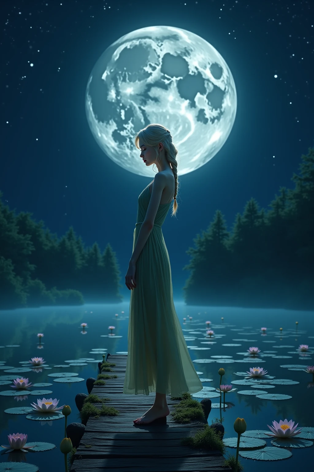 Open landscape , Landscape , Panorama shot , (Looking up/down) , Girl in flower garden looking up , (Full moon: 1. 2) , (Shooting star: 0. 9) , (Nebula: 1. 3) , Starry sky , White flower garden , Shining flower garden , Fantastic flower garden , Trees , (Warm light source: 1. 2), (Firefly: 1. 2), Lamp 3), Starry sky, White flower garden, (Warm color Light Source: 1. 2), (Firefly: 1. 2), Lamp, Orange and Blue Fine Detail, (Masterpiece: 1. 2), (Top Quality), 4k, Ultra Fine Detail, (Dynamic Composite: 1. 2), (Top Quality), Lamp, Orange and Blue Voluminous Lighting Main Fine Detail BREAK ((Masterpiece: 1.2), (Top Quality), 4k, Ultra Fine Detail, (Dynamic Composite: 1.4), Very Fine Detail, Colorful Detail, (Iridescent: 1. 2), (Luminescent Lighting, Ambient Lighting), Dreamlike ( Ambient Lighting), Dreamy, Fantastic, (Solo: 1.2), Glitter, Glittering, Petals Dancing, Light Dancing, White Hair, Beautiful Hair, Long Hair, Hair Dancing, Back View, Puddle, Bubbles, Pose, Long Skirt, Pure White Dress, Lace Short Sleeved Dress, No Shoes

Translated with www.DeepL.com/Translator (free version)