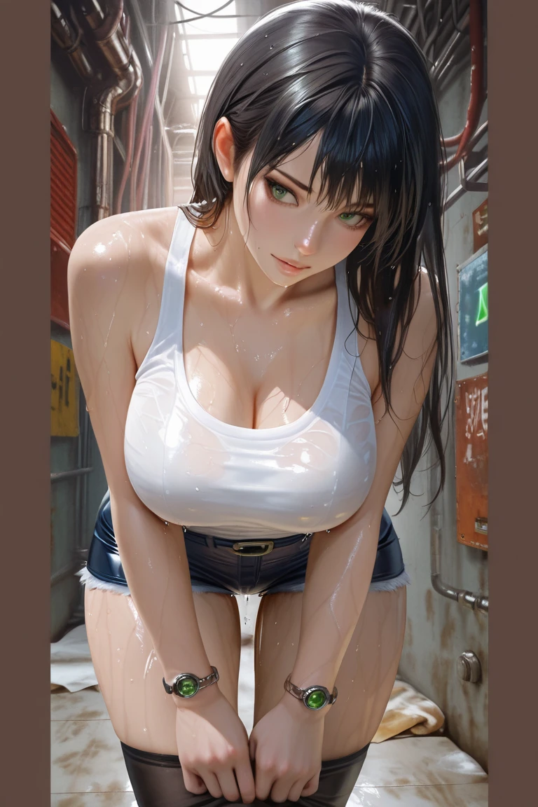 nsfw、(masterpiece, Highest quality, Super detailed:1.3), Perfect composition, 4K, (Very detailed, Super detailed), Sukesuke competitive swimsuit, Ecstasy face、High resolution, 8k Texture, Attention to detail, Very detailed肌の質感, Magnificent details, High Sharpness, One girl, (Fine grain:1.3), (25-year-old woman:1.3), (skinny), (Beautiful breasts), City Hotel Room,smile、(A pleasant looking face)、Toned body、((Futanari))、((Penis ejaculation:1.5))、Cumshot、Tears dripping from the tongue、Large nipple piercings