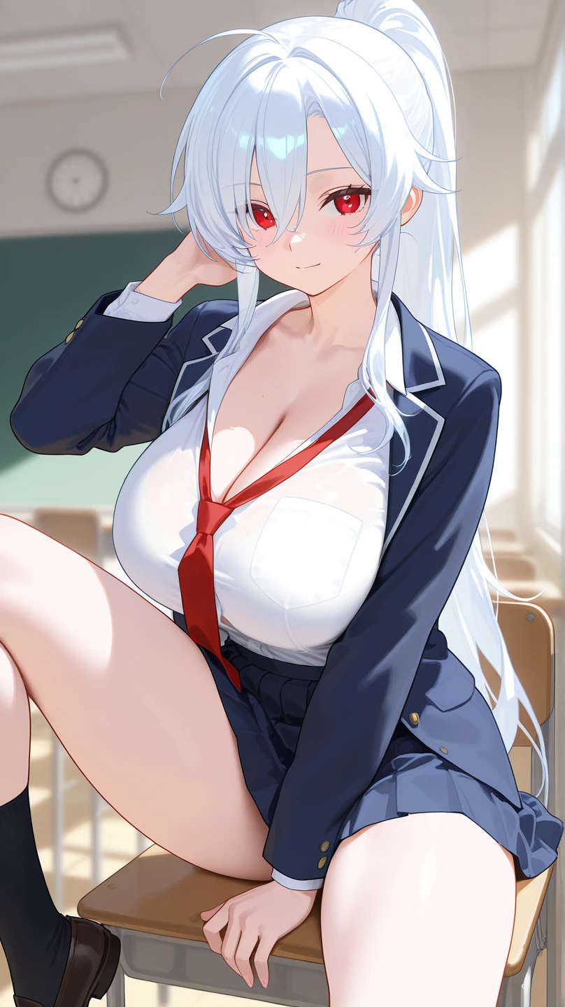 ，schoolgirls，White color hair，teens girl，full bodyesbian，anime big breast，Beth