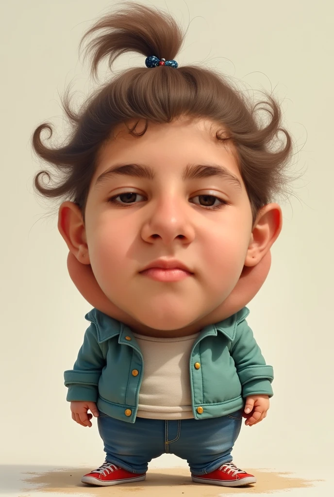 portrait of cutest Freddy Mercury illustration, artstation, CGI_Animation,