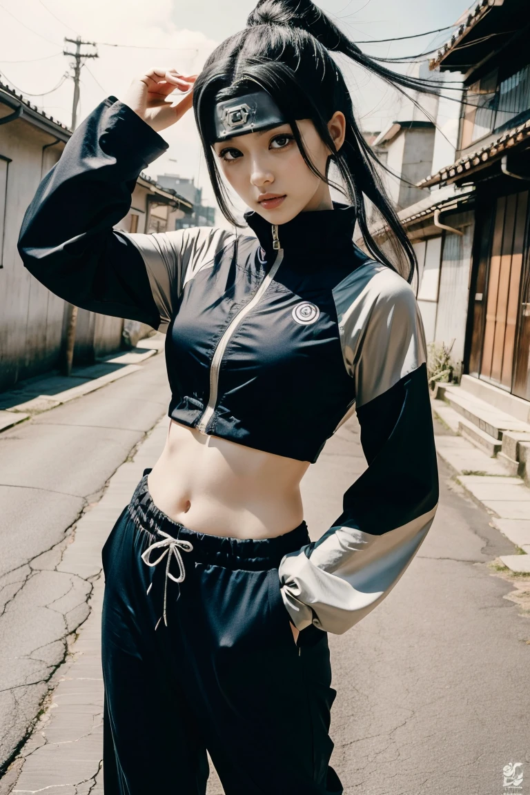 Japanese women、 Beautiful Face、(Realistic:1.3), Intricate details、(Ultra-Realistic Rendering:1.3), Light blue hair, Short Bob、Moonlight Eyes, Soft lighting, Track and field wear、Athletics Stadium、Long Jump、Full body photography