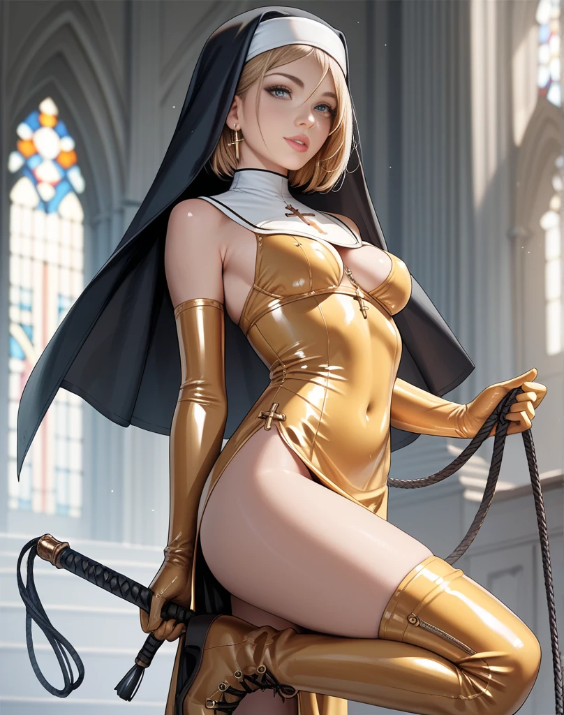 work of art, dynamic photo, cru, 8k rendering, ((several female characters)), A picture of beautiful together on a leash, dominated by sensuous nun, fingering, in a crowd of sensuous nuns, female masturbation, nuns, together, Beautiful Demon Girl, horor, tenebrosa, sensuous, rough domination, domination, on a leash, BDSM, gold chains, (golden leash), collared, golden collared, beautiful bodies, Scrawny, horor style, high detailed faces, (silk underwear), Stockings, tight leather boots, Blue tones