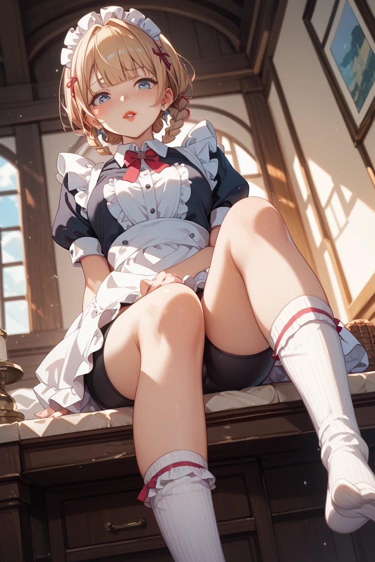 Browsing Caution,(Ultra-fine illustrations,8k CG wallpaper,Highest quality,Very detailed,Ultra-high resolution,Best aesthetics,Anime Color),(Cowboy Shot,from the front),One girl,Idol Master,((Mirai Kasuga)), (15 years,beautiful girl,pretty girl),(A face with delicate lines resembling a tail), (short hair:1.2), (Beautiful light brown hair:1.2), (Shiny Hair:1.2), (Beautiful light brown eyes:1.2), (Shining Eyes:1.2), (Hair Ribbon:1.2), (Hair Ribbon:1.2), (Red underwear:1.4),(Open clothes), (Glowing Skin:1.4), (pubic hair:1.4), (bangs), (Medium Bust), (Sweat:1.4),(Orgasm Facial), (To do), (Blushing), (Open your mouth),(Close one eye),(),(Deep despair),(arched back), (vagina:1.4), Heterosexual, (Girl sits astride a guy:1.4), (Top girl), (Lie in:1.4), (behind:1.4), (From below:1.4), (Girl with legs spread:1.4), (Intense sex:1.7), (Ejaculate:1.2), garden, In the woods