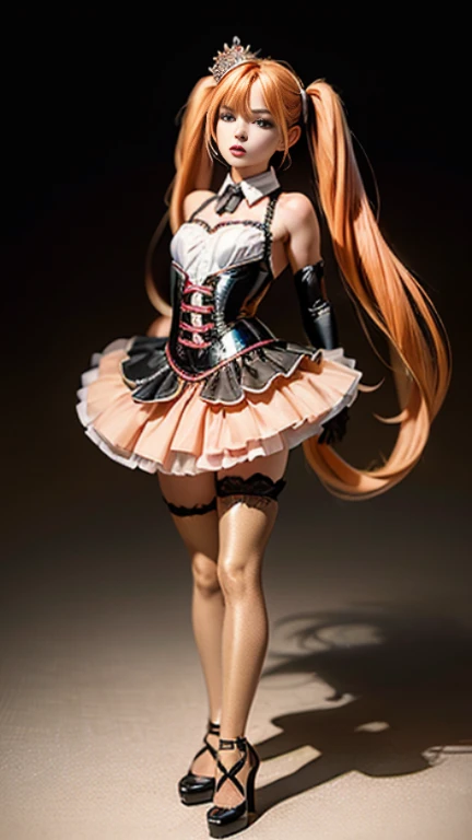 bishoujo anime style,3D,figure,hyper cute shota,Angel,cat ears,pink long hair,