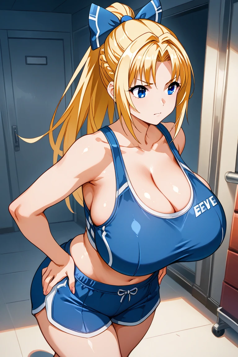 masterpiece, Highest quality, 1 person,( Large Breasts,Are standing, View your viewers,),Detailed Background、A person who writes in detail、Accurate human body、Knowledgeable person、Accurate 5 fingers,Mature Woman,Thighsが太い,Curvy Body,Cyclone \(Just once\),Thighs、alone,((All Samus, Blonde, Blue crop top, Blue Dolphin Shorts, Exposing shoulders, abdomen,)),((Absolute area)),Method TranT, (train interior), netorare, chikan, grabbing, hetero, pussy juices, molestation, public indecency, public use, fingering, 2 faceless male, assisted exposure,ahegao