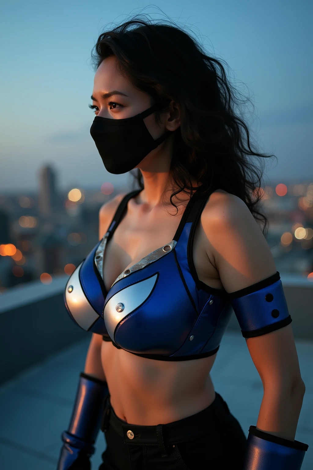 masked female professional wrestler