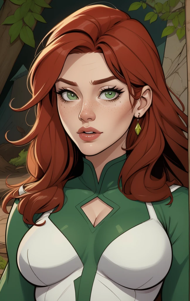 <lora:TerryDodsonSDXL:0.8> TerryDodson Style, 1girl, green eyes, black background, black hair, brown hair, choker, cleavage, dyed bangs, headband, large breasts, long hair, looking at viewer, midriff, navel, smile, solo, torn clothes, torn shirt, upper body, white hair,