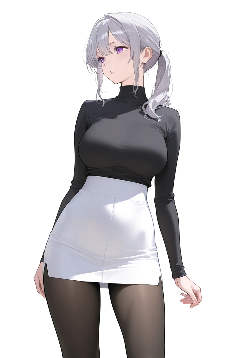 1 girl, kanon kanase,  blush, medium breasts, sleeveless,((cowboy_shot, black dress)),  30-year-old, healthy skin.