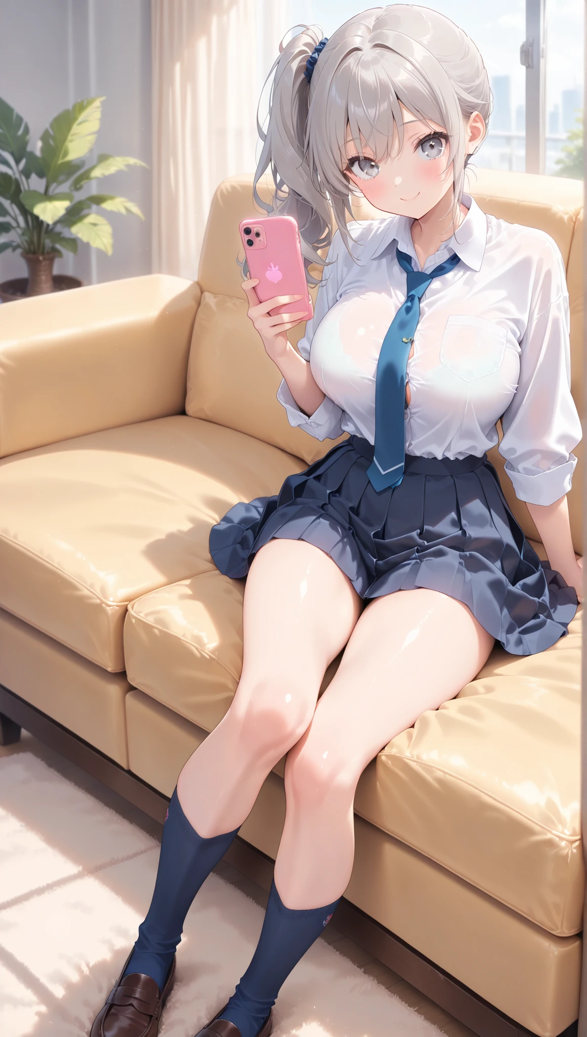 ((((Best Quality, 8K, 32K, masterpiece, 1.2)))),{{solo}},nsfw,{{{Artist: EUPHORIA's style}}},((perfect beautiful face:1.2)), nsfw, pov,(selfie:1.2),phone_screen,head_out_of_frame, (fisheye distorted lens:1.2),on bed,bedroom, ,(shirt lift:1.2),((spreading pussy with fingets:1.3)),((a lot of public hairs:1.3)), vivid pussy, high quality of vagina, leaking pussy juice from pussy, focus crotches, show panties ,lace panties, navel