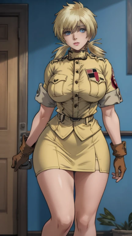 1pregnant woman,,potbelly,Round belly,Huge belly,huge tit ,独奏, jaket, looking at viewert, The sword, pony tails, By bangs, Open clothes, long whitr hair, swimming uniform, Open jacket, 比基尼, eBlue eyes, pigtails, greyt hair, Jacket, choker necklace,, ssmile, trouser, sword sheath, parted lip, inside in room, bluntbangs, Brown jacket, barcodes, Hands in your pockets, katana swords, White pants, with her mouth open,big cleavage breasts, shiny skins, Manteau blanc, (a matural female:1.16),Bulging stockings