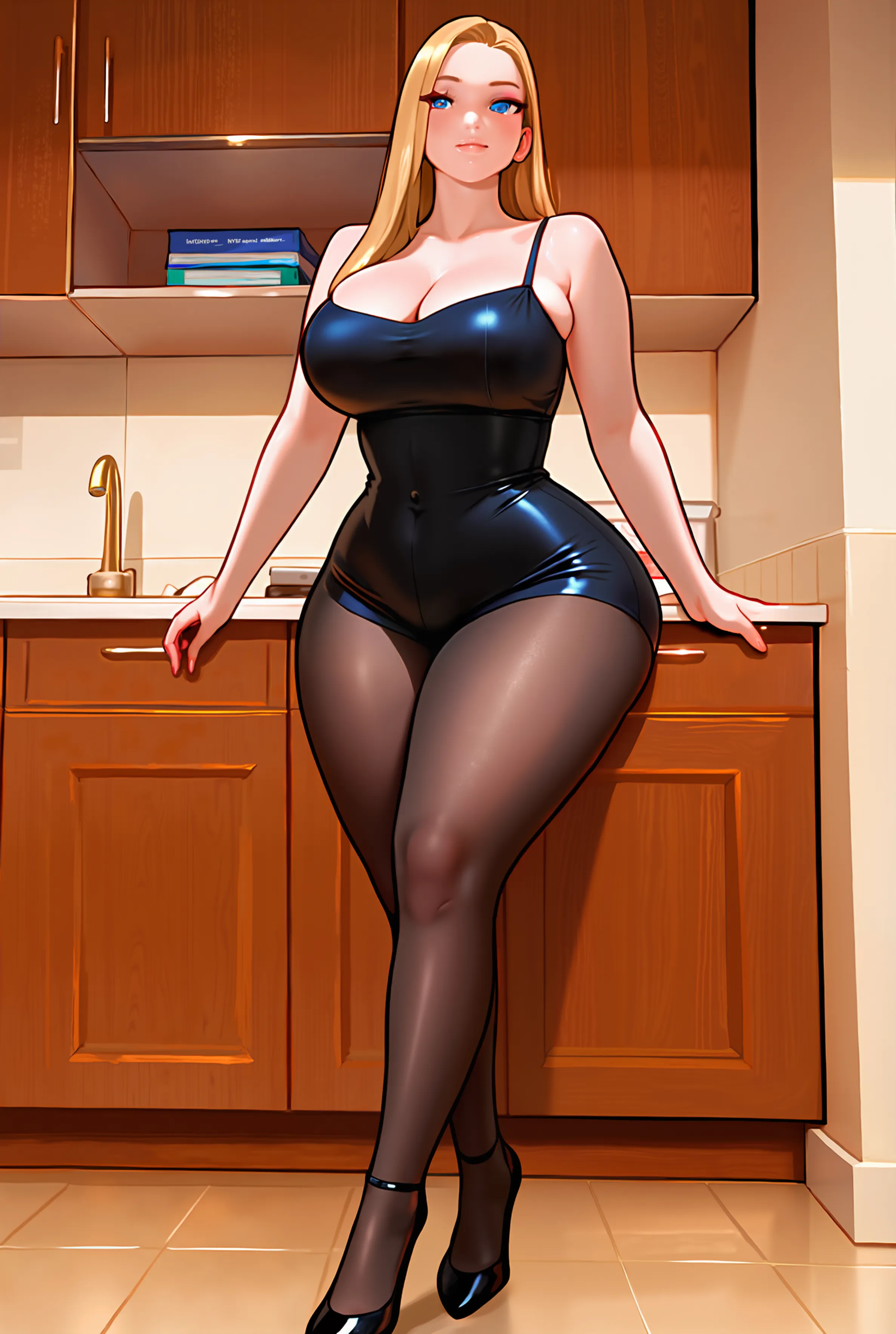school teacher, female, (black transparent swimsuit), spandex, black lace pantyhose, sexy, explicit, (brown and orange hair, braid), adult, sexy pose, seductive pose, seductive gaze, saliva, hard breathing, (wet body), squeeze, at changing room, molestation, swimming classes, full body view, at photo shooting, sexy posing in front of the camera
