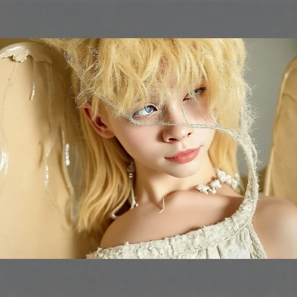 GIRL Russian child with 10 years, blonde long hair, closeup, in a black leather jacket, a closeup of a broken glass window with a black background, shattered glass, broken glass, broken glass ( (sun rays) ), glass breaking, vivid broken glass, a million shards of broken glass, photo of broken glass, shards of glass strewn about,  shards of glass, broken, cracked glass, sharp glass shards, composition of broken mirrors, broken mirror