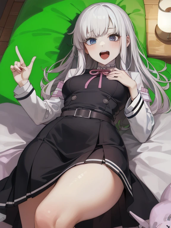tio plato, torn clothes, Bedroom, from above,sexy garter belt, sexypose, drunken eyes, in heat, glowing skin, wavy mouth, open mouth, smile, through the nipples, (((pussy line))), excessive cum, collar, cumdump, glowing pubic_tattoo, creampie