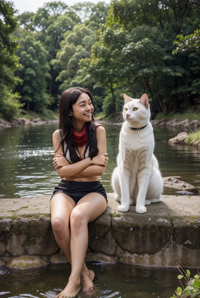 <lora:shihoActual01R:0.6> shiho,
portrait of a woman,
smile
cat, "A sunlit clearing surrounded by towering redwoods.", "Raindrops glistening on bamboo leaves, dripping softly."