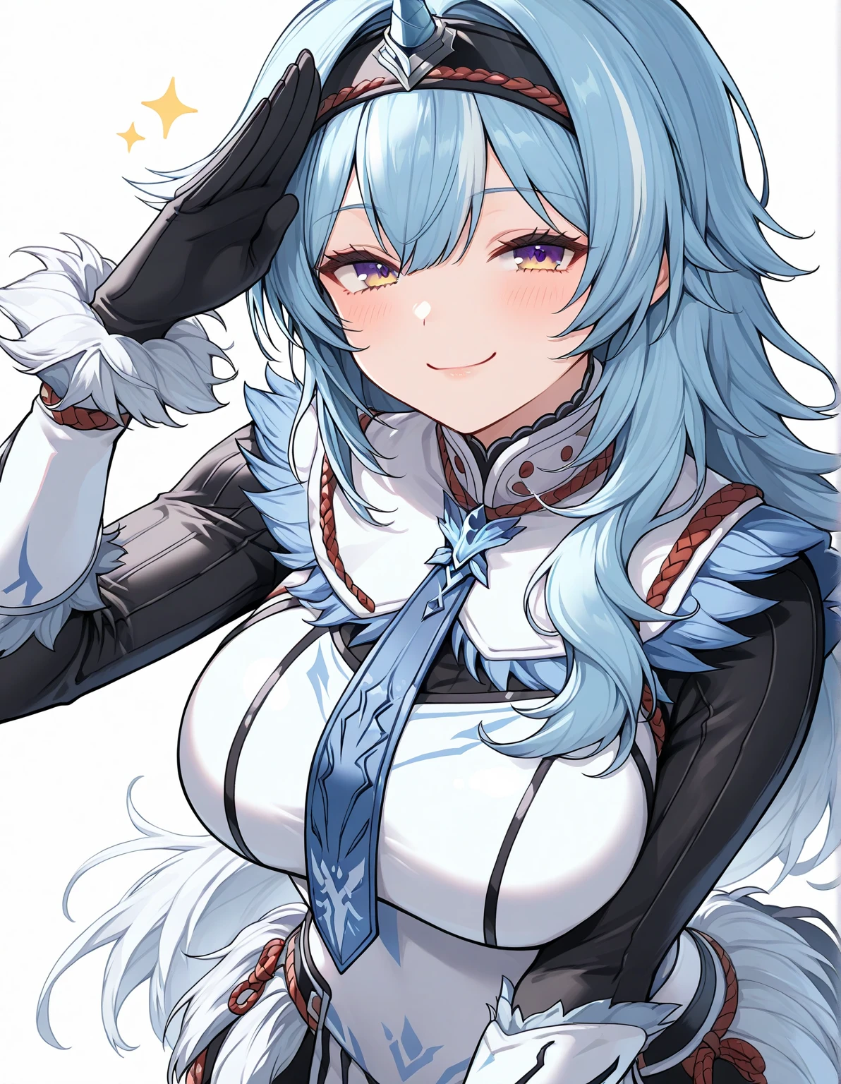 best quality, 4K, masterpiece, Art, anthropomorphic white fox, not human类, not human, not human类 face, correct anatomy, correct finger, white wool, white clothes, jeans (white), Jacket (white), fursona Art, Incredibly huge  (cover), simple white background, white white, green pupils, cunning look