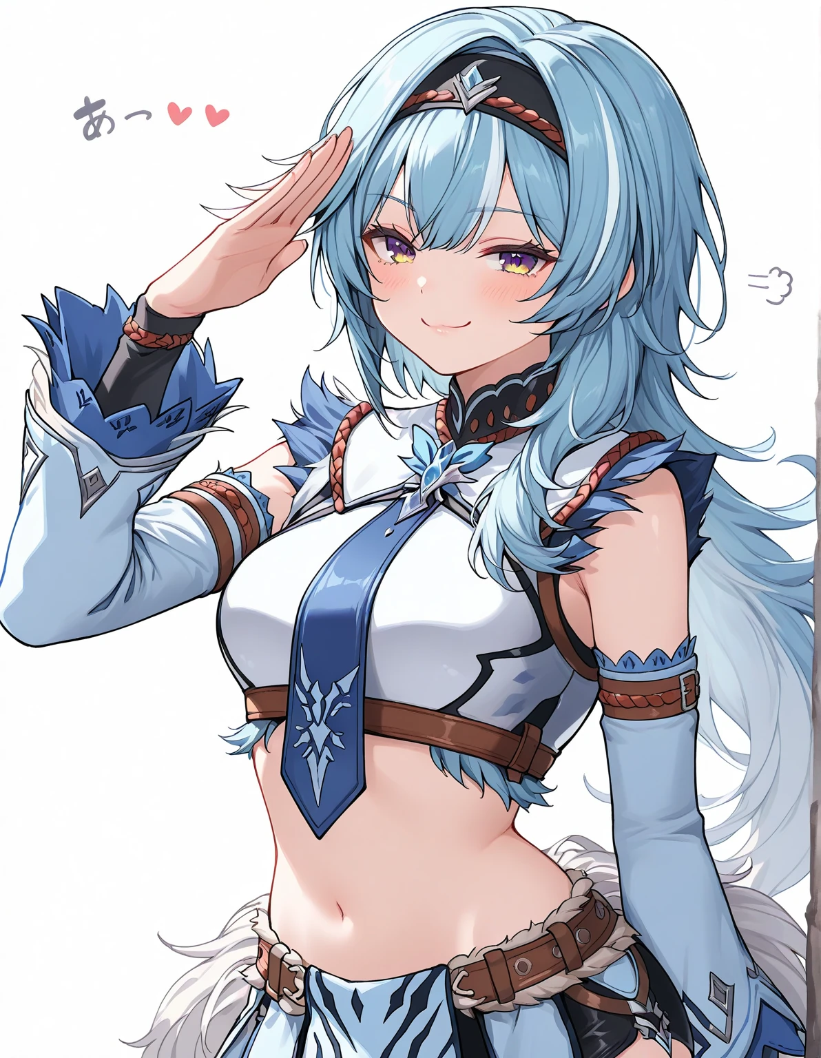 (masterpiece), (best quality), (ultra-detailed),(best shadow:0.7), (best illustration), (an extremely delicate and beautiful), photorealistic, finely detail, 1girl, (solo), green miniskirt, belt, white tiger muffler, shiori \(princess connect!\), animal ears, tail, ruler tattoo, feet out of frame, blush, nose blush, peace sign, seducing smile