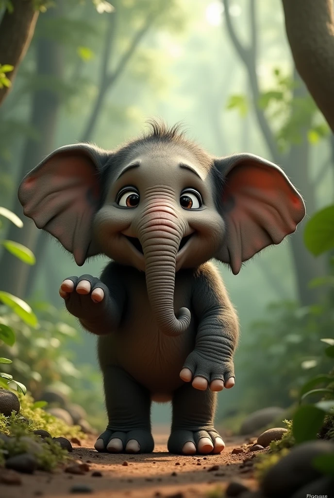 Wild elephant and petbuldog hybrid