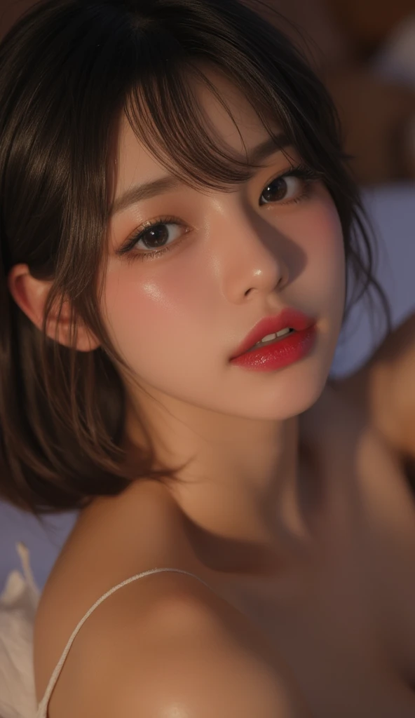 繁華街 綺麗な街並み 噴水 時計台 Too sexy Chinese dress, Highest quality, shape, Very detailed, In detail, High resolution, 8k wallpaper, Perfect dynamic composition, Beautiful details, Natural Lip, Too sexy Chinese dress, Big Breasts,Cleavage,, She is licking the soft serve ice cream stick with her tongue out, making a naughty face...., A masterpiece of the whole body, Side Shot