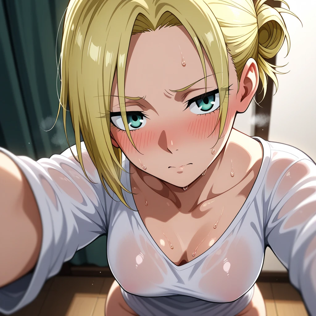 (((ultra detailed, The best quality, 8k, small breasts, sexual satisfaction, girl, bathroom, blushing)))