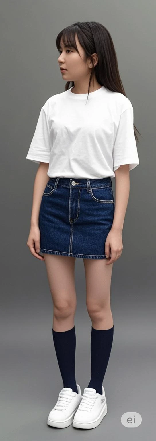 Photoshooting, 1 5 y.o.,very very skinny girl with a yelow tank top and short skirt,(best quality,4k,8k,highres,masterpiece:1.2),ultra-detailed,(realistic,photorealistic,photo-realistic:1.37) (looking at viewer), long socks with shoes, wide shot a beautiful woman, (modern photo), ( off-top ),((plain background orange)), 85mm, (analog, cinematic, film grain:1.3), detailed bulging eyes, painted lips, necklace, (epicPhoto), (looking at viewer), (((transparent top ))),(brakets)(realistic,photorealistic,photo-realistic:1.37) (looking at viewer), long socks with shoes, wide shot, 15 años, ginger girl