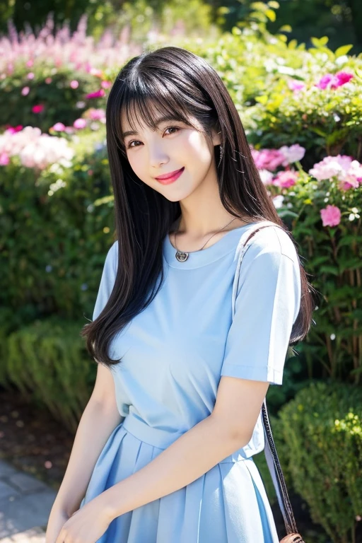 (8K, Best Quality, Masterpiece: 1.2), (Realistic, Photorealistic: 1.37), Super Detail, 1 Girl, Beauty, Cute, Smile, Solo, (Nose Redness), (Smile: 1.15), (Mouth Closed) Big, Beautiful Eyes, (Long Hair: 1.2), Floating Hair Novafrog style, upper body