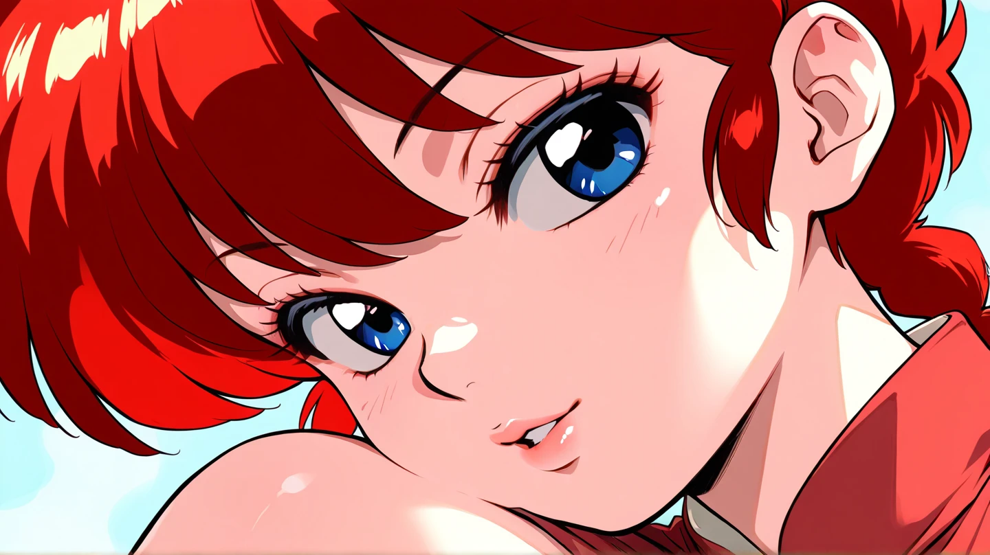 ranma, lamberoral, best qualityer, High definition, detailded , perfect penis, detailded, licking the tip of the penis, sucking penis, A little cum on the tip, Deep Throat ,Deep Throat,Deep Throat / How, Pinching POV, ahegao, Red hair