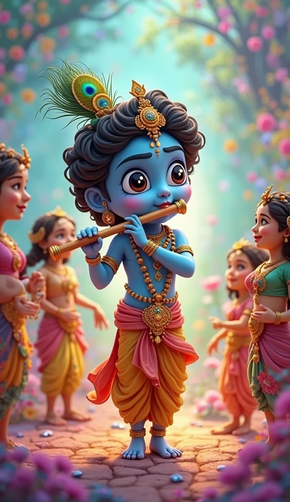 A little lord Krishna birthday images