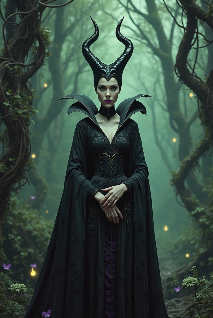 A stunning portrait of Maleficent face down ass up, doggystyle in a dungeon