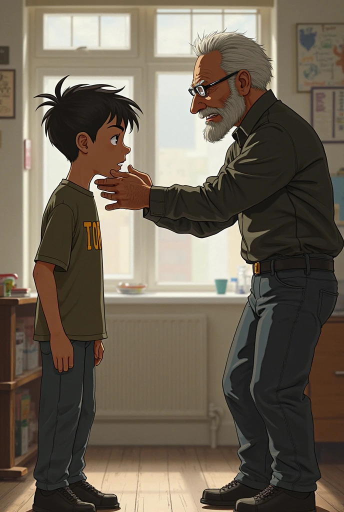 hugging grandpa