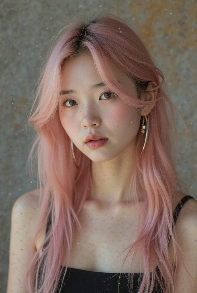 In detail, High resolution, high quality、Perfect dynamic composition, Beautiful attention to detail, Medium Hair, small 、Natural color lip,Kamimei、Shibuya Ward、20-year-old girl、1 person、Clear Skin、Shiny Hair、Tabletop, 最high quality, figure, Very detailed, In detail, High resolution, 8k、The correct state of the human body、Randomly cute poses,pink hair, [(gradient hair from pink to blonde:1.4):0.4], medium hair, CopyPerfect beautiful face,KPOP idol faces,Ecstatic face,Light grey knit dress,Background Blur,Dress up as a model for a women&#39;s fashion magazine