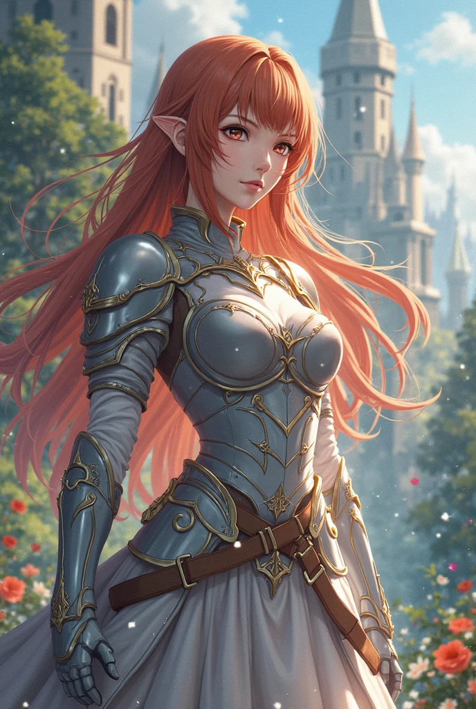 8k, 4k, intricate details, cinematic lighting, stunning environment, ornate, (realistic:1.2), detailed face, detailed eyes, detailed shadows, ((upper body)), (((smooth chin))), ((((knight armor)))), ((((an accommodating girl, asymmetrical hair, multicolored hair, elf ears, aqua eyes)))), (((( in a windy plain with gigantic inclined trees, beautiful landscape)))) <lora:dishwasher1910 style by goofy ai:1.6> dishwasher1910 style, <lora:outline:1> (anime outline)