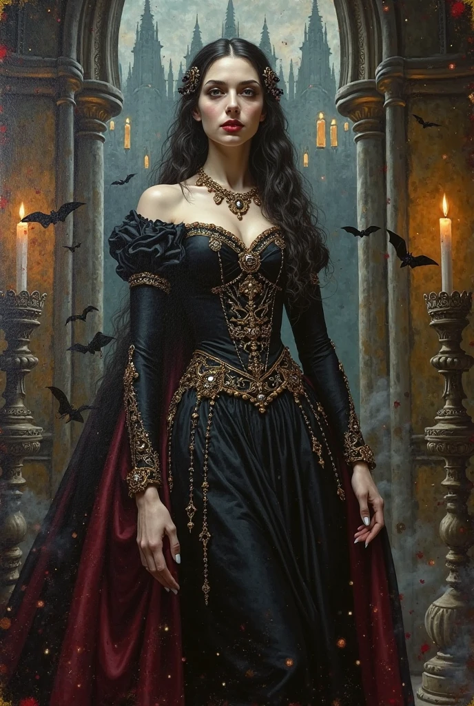 Make a Renaissance painting with the Castelvania striga pardon 