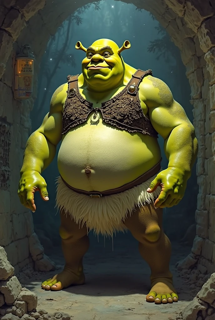 very fat Jabba the Hutt from star wars as mortal combat character, dressed in mortal combat clothing, (mortal combat clothing:1.5), (full body image 2)