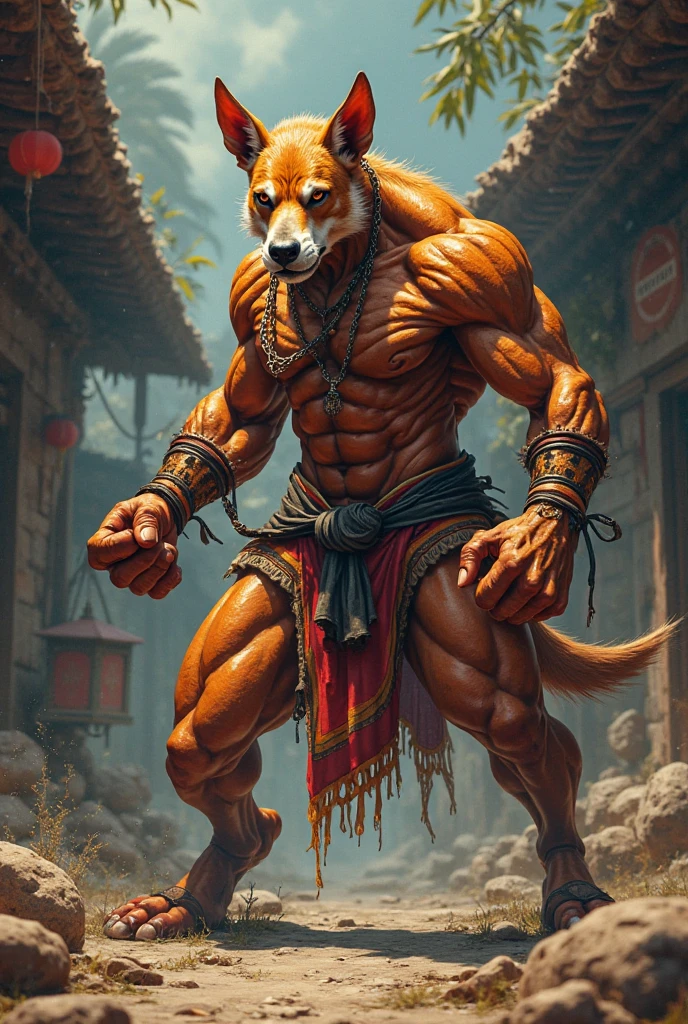 male, semen, white fox, (furry body,)all body, high quality, realistic, muscular, massive, shrine, sacred, red tattoo, furry, masterpiece, (full nude, only fundoshi, only kimono,)
