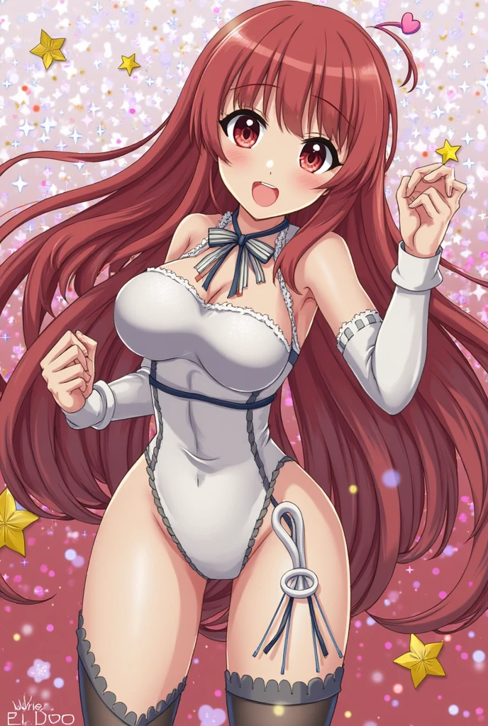 (masterpiece), highest quality, high resolution, illustration, game cg, asahina mikuru, detailed eyes, perfect face, strapless leotard, detached collar, wrist cuffs, fishnets, bunny ears, bunnygirl