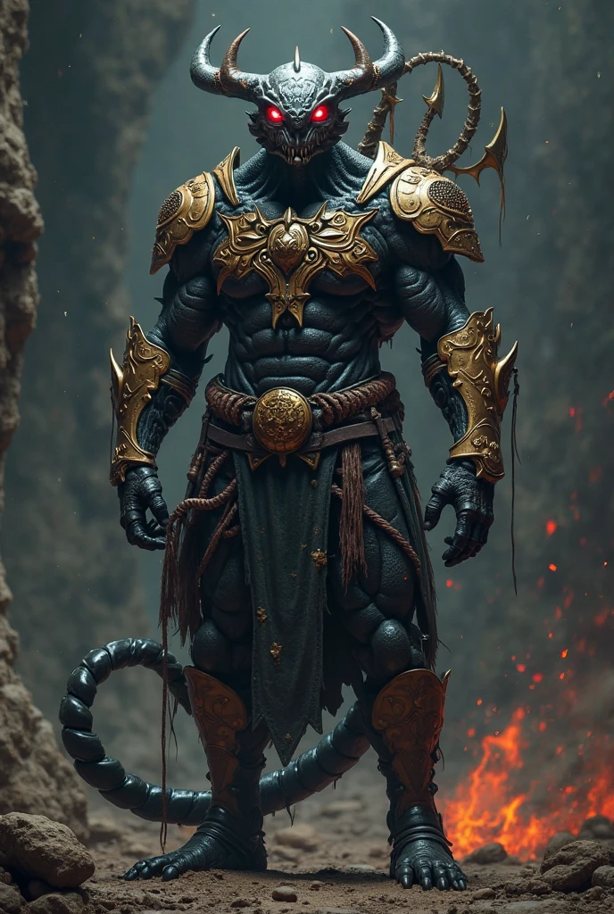 Black dragonborn, male, horns, solo portrait, tail, paladin clothes, (masterpiece), art by greg rutkowski