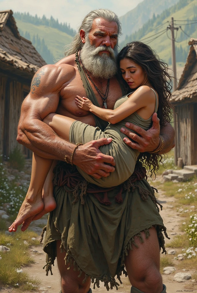 (old hairy dirty old man with torn clothes 90 years bearded),(Holding her from behind and talking in her ear),other men catching her with prancing ass,picking up in lap,mini white skirt swinging up, 40k, photography, masterpiece, best quality, dark gray background, (1girl blue eyes and blonde hair soon curly), big ass full breasts until waiting using, (mini sexy swinging skirt round: 1.3), (white plunging open shirt: 1.3),elderly man leaning against her from behind picking her up,assorted ass poses.