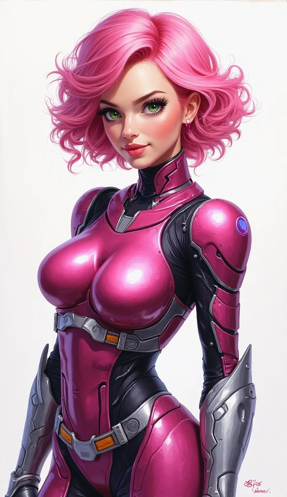 sehele style, anime style, (((dark elf))) (((pink skin:1.2))) and (((smoldering eyes))). Her (((blunt bobcut))), 8k, 4k, Unreal Engine 5, octane render, trending on pixiv, fanbox, skeb, (((gold knight armor))), masterpiece, ((8 pack abs:1.2)),(huge breasts:1.4), (full bodied), wide hips, (full lips:1.5), smooth soft skin, big dreamy eyes, beautiful intricate, anime wide eyes, soft lighting, concept art, digital painting,