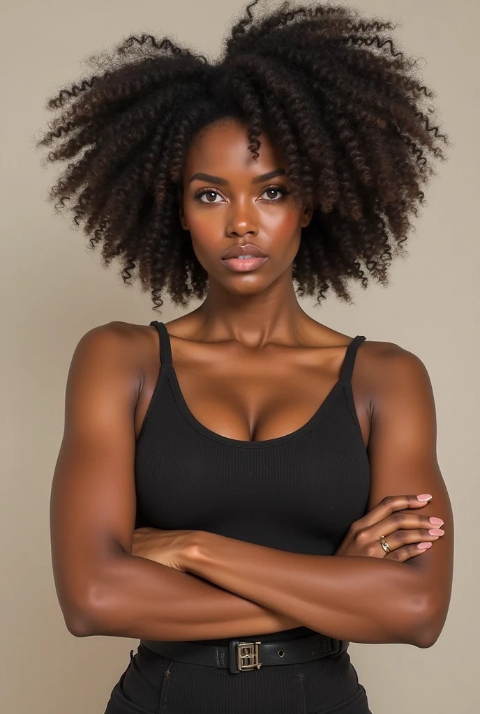 a portrait of DEN_stormi_maya in front of a [plain black background] wearing a black tank top, collarbone, [headshot], [centre frame], looking at the camera, facing the camera,
[sultry angry stare], dynamic lighting
photorealistic, high detail, detailed, masterpiece, 8k, highres, flawless, colour, professional