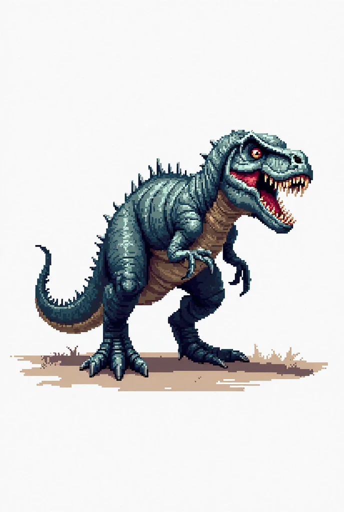 Please make an evolutionary change of this character with the same characteristic features of his body and skin, Grassroots, no background