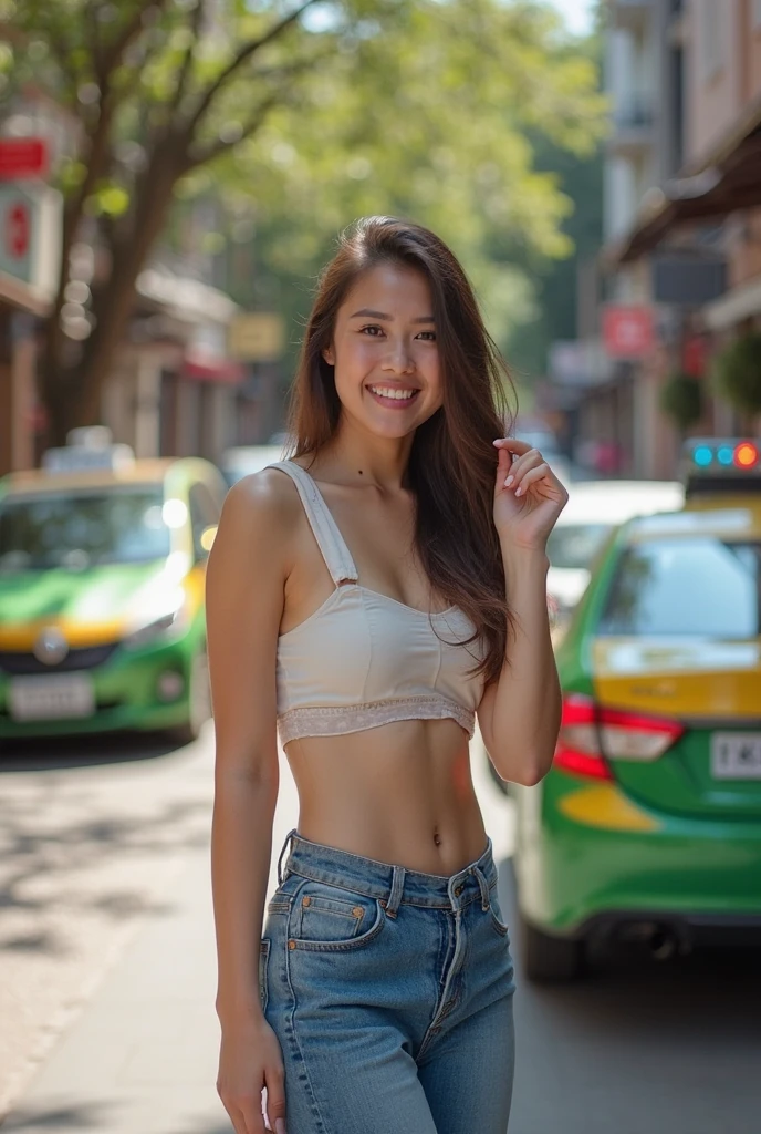 Best image quality、Ultra-high resolution、Tabletop、Photo quality(Realistic:1.8)、pores、Accuracy、Japanese women、23-year-old girl、Black-haired、cuteえくぼ、Young Face、cute、Short Bob、Slender girl、Small breasts、 Flat Chest、To the camera、Turn your body forward、Gravure Beautiful Girl、whole body、Gulf Road、Palm tree、White Bikini、Denim pants、Leather Belt、blue sky、White cloud、Light of the sun、Reflective plate、chopper motorcycle、chopper bike、 easy rider style、Harley-Davidson、protrude、Laughing with your mouth open、White teeth、Happily、Look straight ahead、