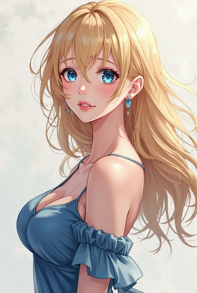 (8K, RAW photo, 最high quality, masterpiece: 1.2), High-definition RAW color photo, Professional photo shoot, cinematic light, alone, (((young woman, gal))), (Sharp features), (big eyes), (small face), (high detail skin: 1.2), clavicle, cute face, beautiful appearance, long eyelashes, (rainbow hair, blue eyes), (beautiful breasts:1.5), (slim body:1.5), very detailed顔と肌の質感, fine eyes, natural makeup, camel toe, ((blonde, long bangs on one side, asymmetrical bangs, One eye hides, wavy hair)), slim body, ((open your mouth and laugh:1.2)), big breasts, normal hip joint, blue eyes, cowboy shot, (((white off shoulder:1.5, one piece dress, big breasts))), I enjoy dating, beautiful sunny day, (((wall background))), bright colors, blissful companionship, precious memories, A composition that highlights the beauty of a girl, staring eyes, beautiful skin, shiny skin, perfect fingers, five fingers, anatomically correct, background bokeh, high quality, surreal, bright colors, ((very detailed, photo shoot)),