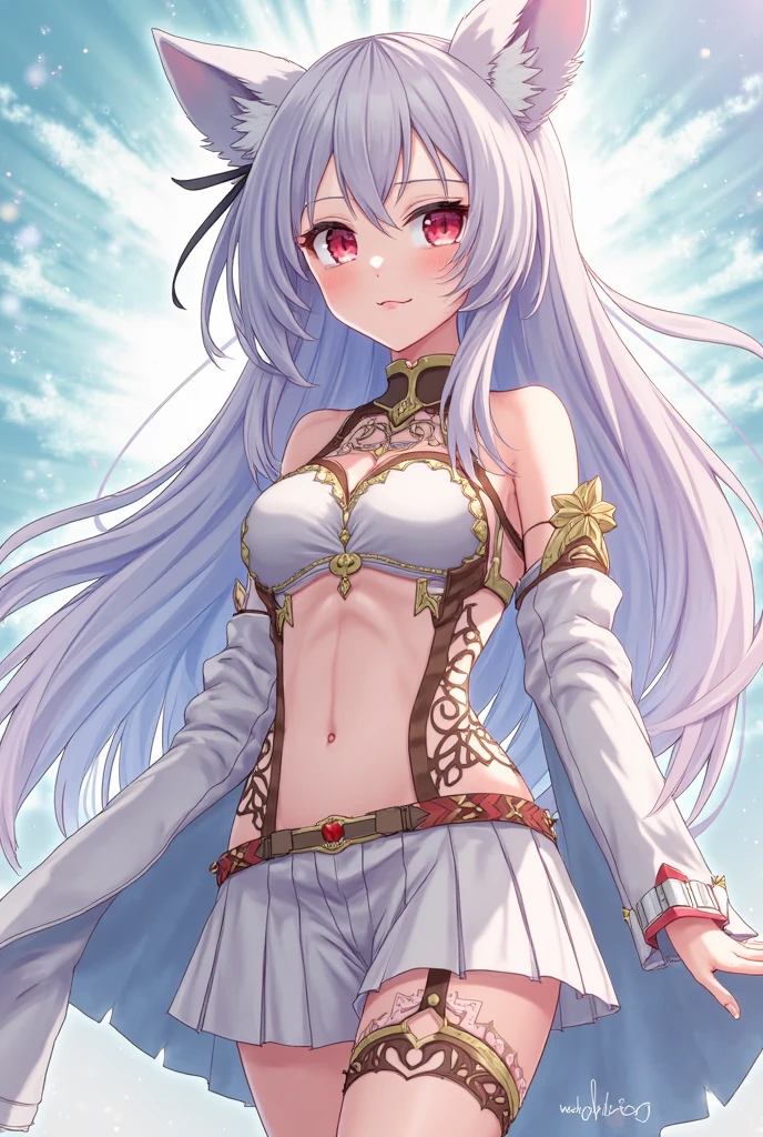phemilia, 1girl, solo, breasts, smile,((masterpiece,best quality:1.4),ultra-detailed,(intricate details:1.1),cinematic light,short bangs,beautiful detailed eyes,red backround,chinese zodiac,very wide shot,looking at viewer, (masterpiece), (best quality), (shiny hair), (shiny skin), (shiny skin), solo, twin tail hair, large breast, big boobs, boob curtain, under boobs, ((upper body)), (micro bikini), presenting armpit, bare shoulder, collar bone, (mole armpit), arm up, beach, selfie, cowboy shot, straightened, arms behind head, hands behind head, arms raised, hands in pockets, standing, ((detachable sleeves), (randoseru))