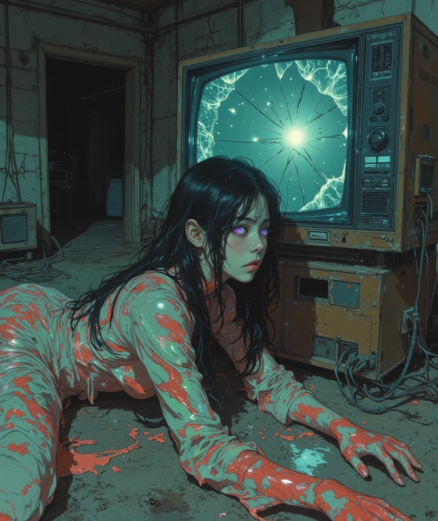 A beautiful emo girl in transparent tights, little thong, y pose on all fours, bloi, showing the perfect ass, blowjgestulistic style, highly detailed, hyper realistic, 8k, insanely detailed, intricate details, photorealistic, chiaroscuro lighting, dramatic shadows, cinematic composition, moody atmosphere, vibrant colors, sharp focus