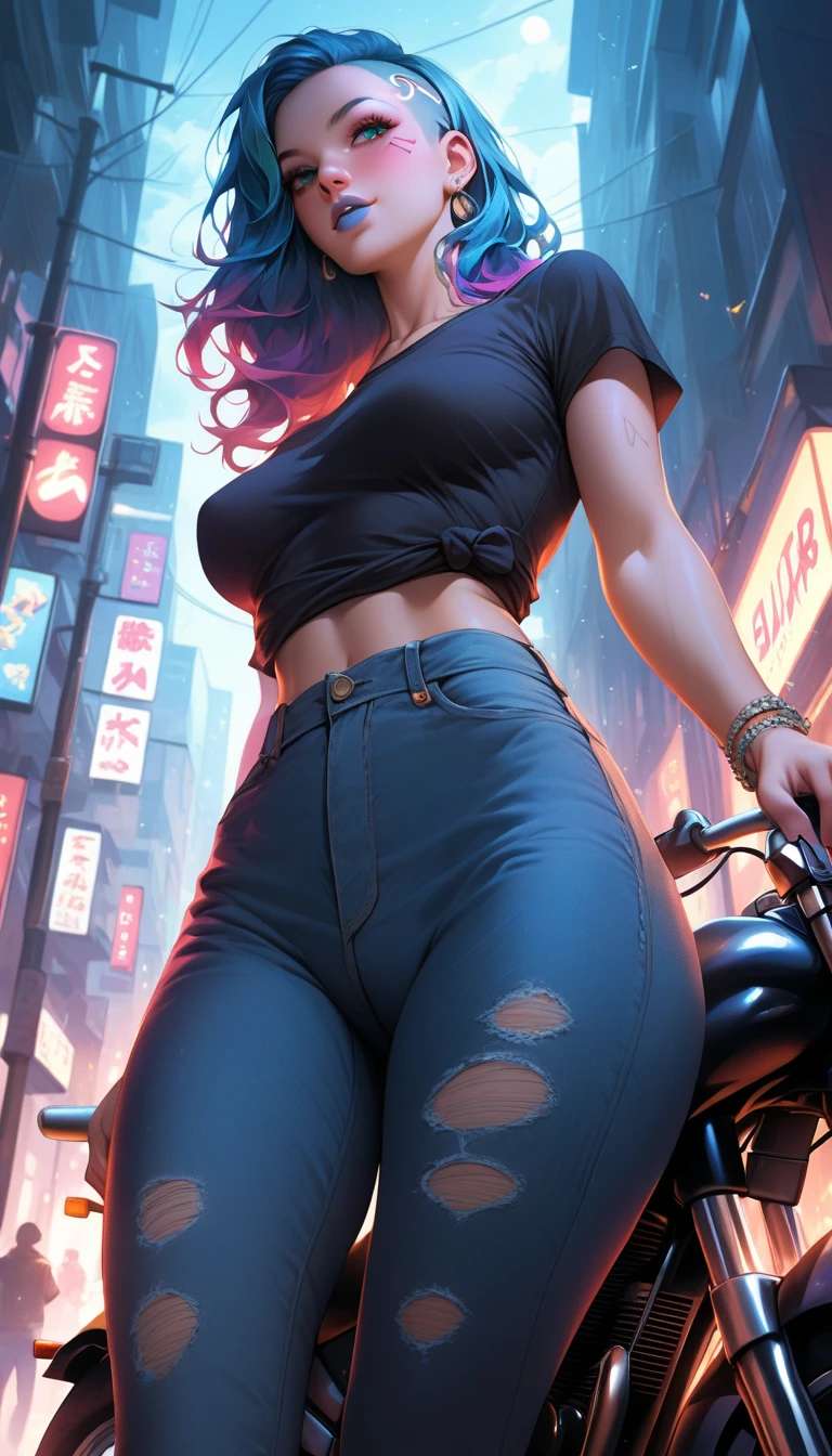 best quality,masterpiece,1girl,(rainy days:1.23),Heavy rain,soft lighting,HDR,beautiful detailed light,
(best shiny skin,(withe skin:1.3),(detailed pupil, beautiful eyes, detailed eyes, expressive eyes), (hand on own stomach:1.32),waterpark, large breasts,wet, 1girl,high heels,facing viewer,(very long hair:1.21),parted bangs,seductive smile,(curvy:1.4),,cinematic lighting,(full body:1.22), <lora:GuitarLittleSisterOutiftGLSV1-fixed:0.8> ï¼outfit-glsï¼sweaterï¼high-waist skirtï¼long skirtï¼