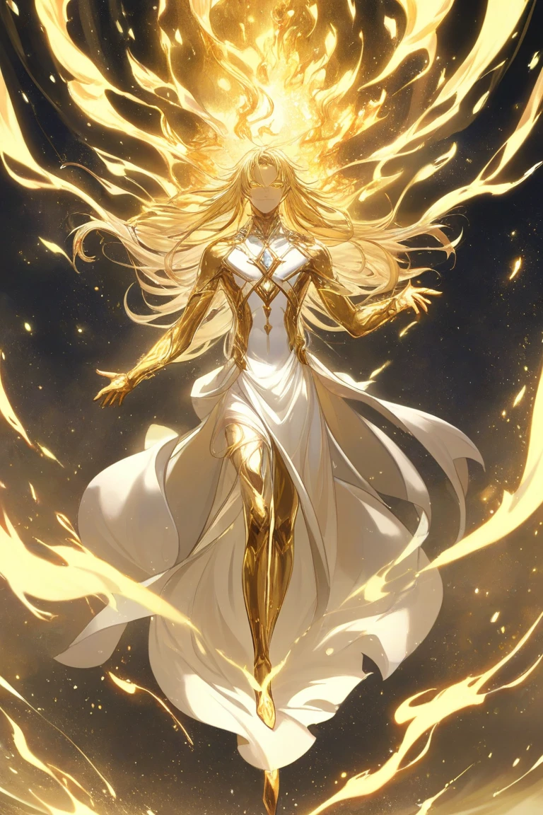 A masterpiece of exceptional quality,Beautiful woman in exquisite clothing, Majestic goddess,(Phoenix,Phoenix),Greek goddess,Fire Goddess,Star,Surrounded by floating rings,(magic energy), Galaxy Elements,heavenly atmosphere, Long blond hair, mystery